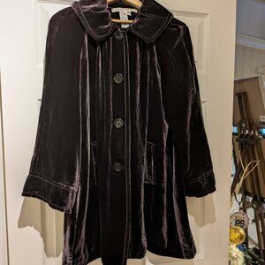 Max Studio Brown Velour Coat